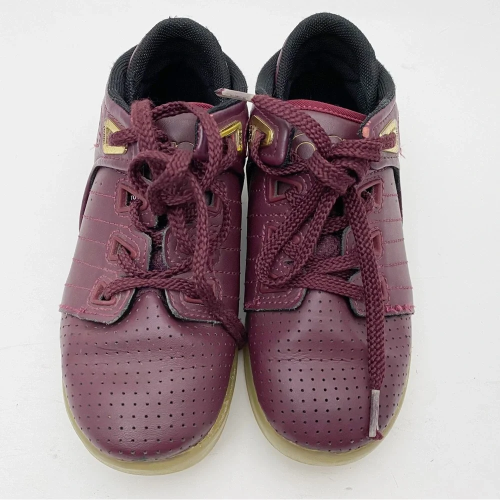 Osiris DV3 NYC83 Mid Top Perforated Skate Sneakers Kids‎ 13 Burgundy Gum Sole